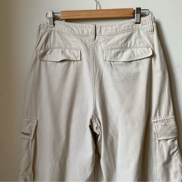 TNA ARITZIA SIZE 8 cream cargos Women's Tan Cargo Pants - Picture 12 of 12
